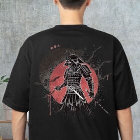 Samurai Back Print T-Shirt