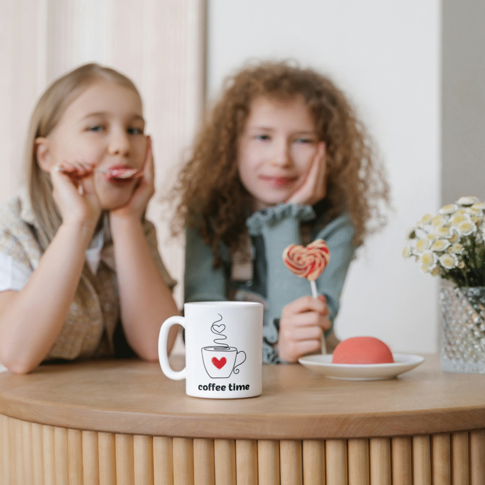 Coffee Time Heart Mug - Image 4